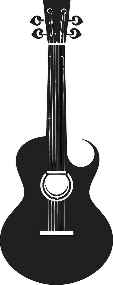 harmonie veilige haven gitaar logo vector symbool lijstwerk finesse gitaar embleem ontwerp icoon