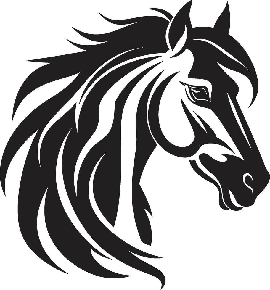 Pegasus macht vector paard logo kunst galop charme emblematisch paard ontwerp