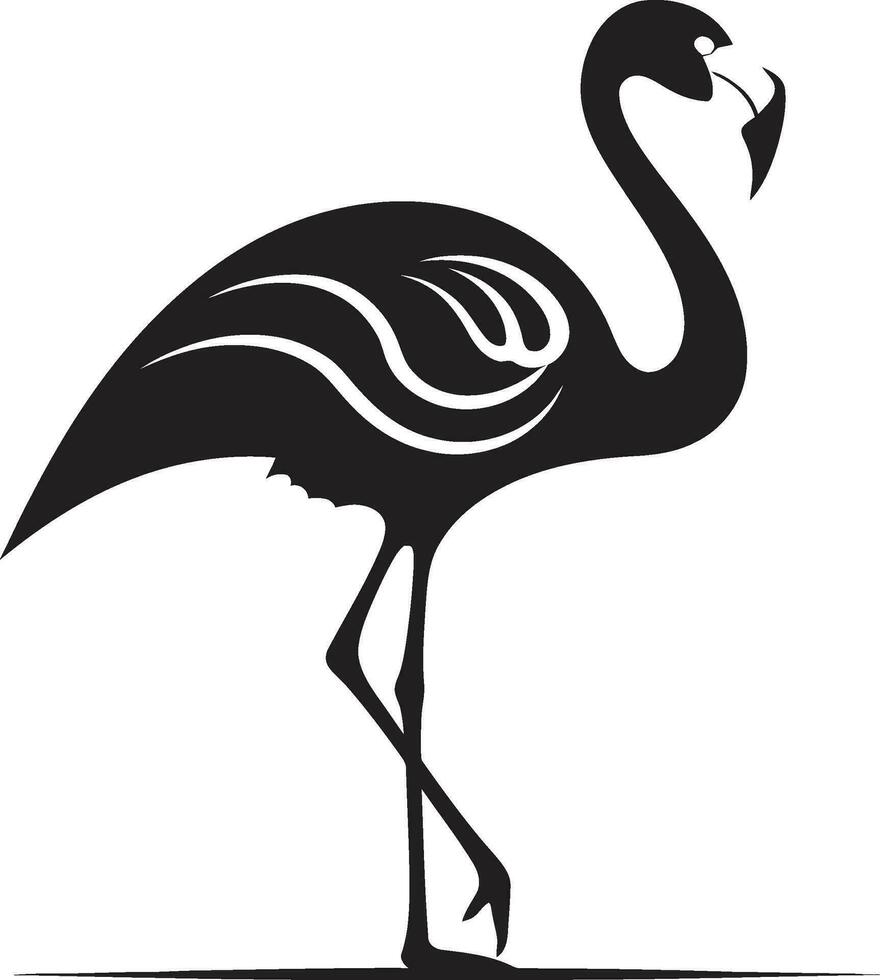 fuchsia floreren flamingo logo vector kunst blozen schoonheid flamingo embleem icoon