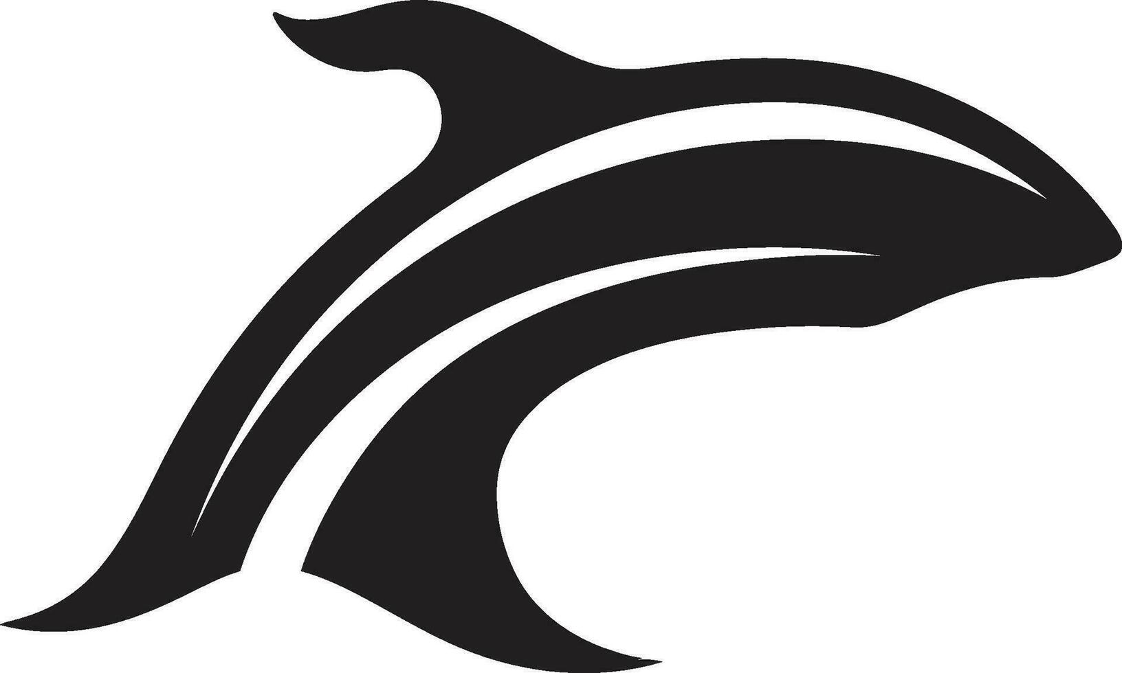 subliem piek walvis logo ontwerp azuur hymne emblematisch walvis icoon vector