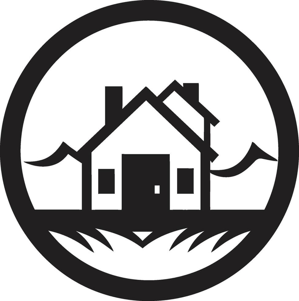 bouwkundig affiniteit landgoed logo ontwerp stadsgezicht charme embleem van onroerend goed vector