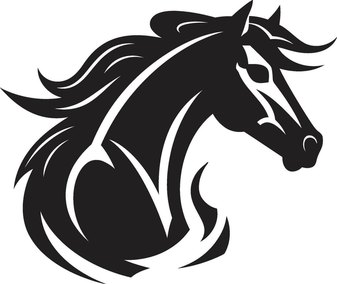 sereen hengst iconisch paard embleem paarden majesteit vector paard logo