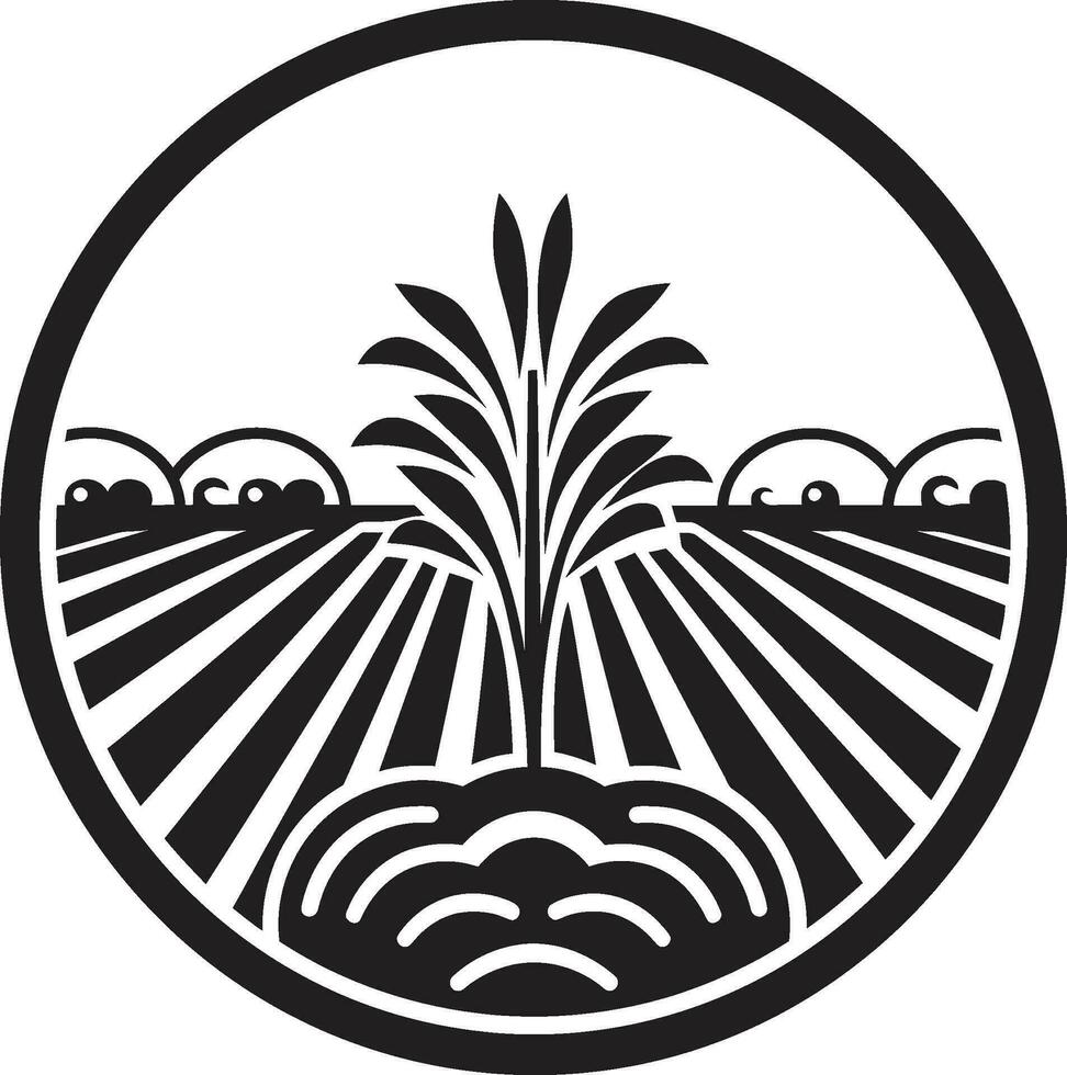 agronomie kunstenaarstalent landbouw logo ontwerp kunst boerderij icoon landbouw logo ontwerp vector