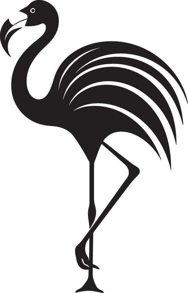 fuchsia fantasie flamingo embleem ontwerp blozen schoonheid flamingo logo vector symbool