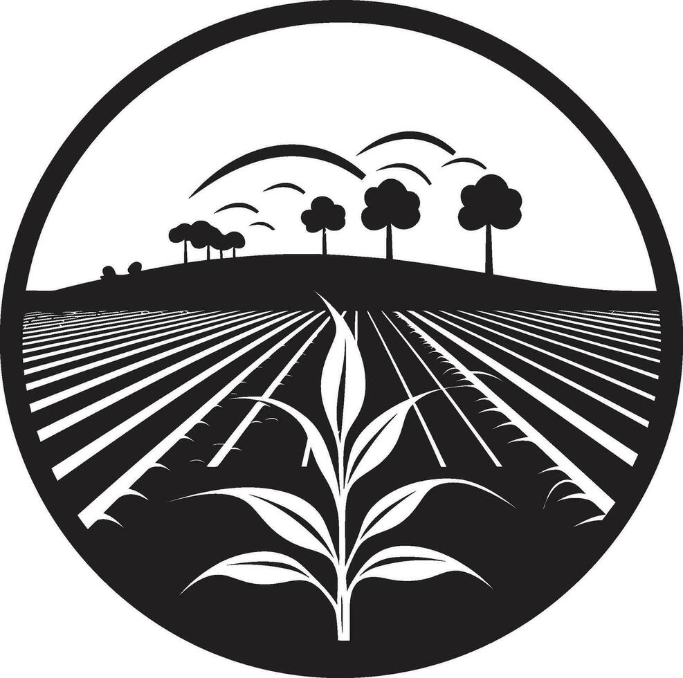 hoeve harmonie landbouw logo vector ontwerp gecultiveerd kam landbouw logo ontwerp kunst