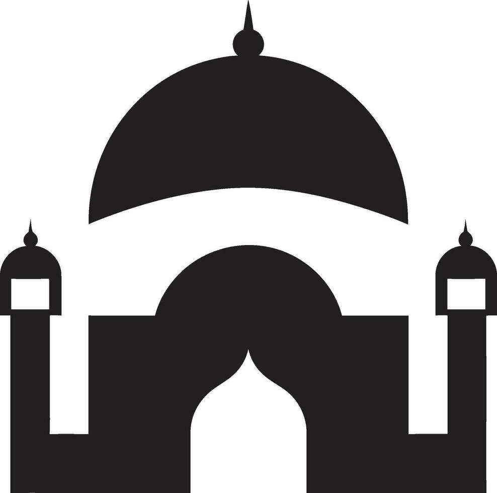 etherisch elegantie moskee logo ontwerp hemels veilige haven moskee vector icoon
