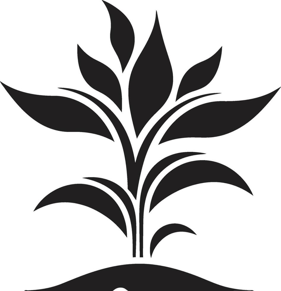 gebladerte fusie logo vector icoon groen heerlijkheid fabriek embleem ontwerp