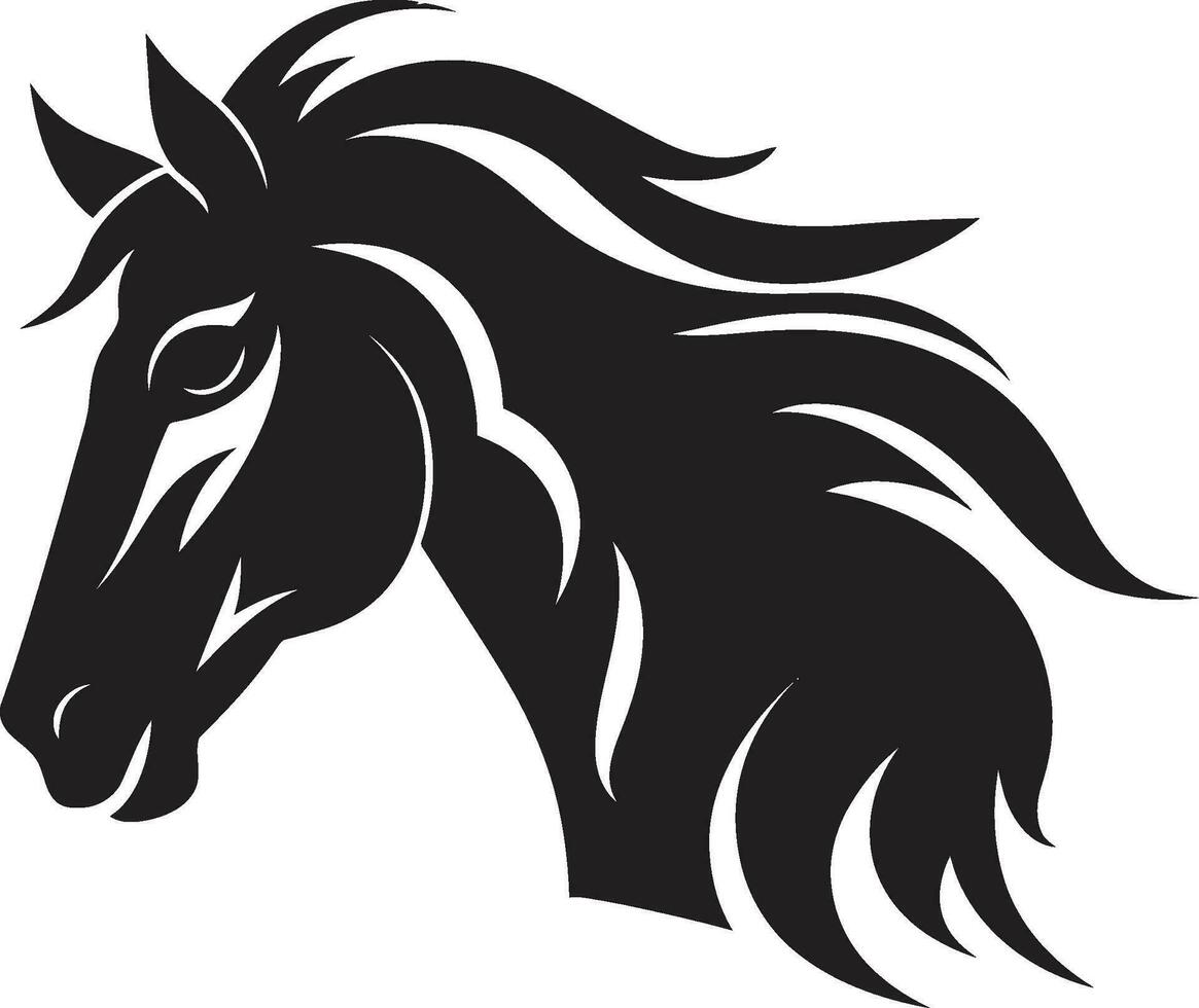 paarden majesteit emblematisch paard logo snel pas vector paard icoon ontwerp