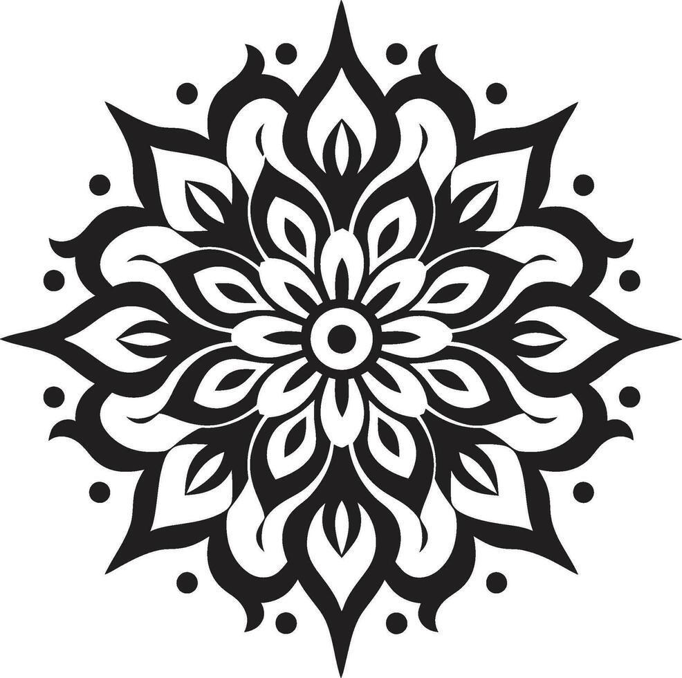 rustig tondo mandala iconisch vector harmonie halo logo van mandala ontwerp