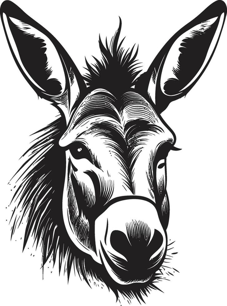 betrouwbaar loper ezel iconisch embleem verzekerd ass logo vector icoon