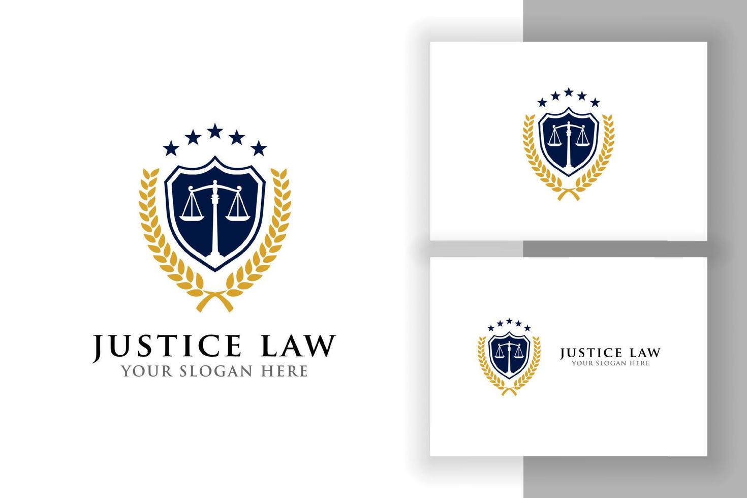 justitie wet badge logo ontwerp sjabloon teken symbool vector