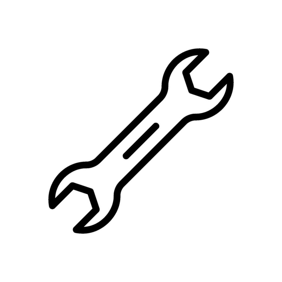 moersleutel icoon voor reparatie gereedschap vector