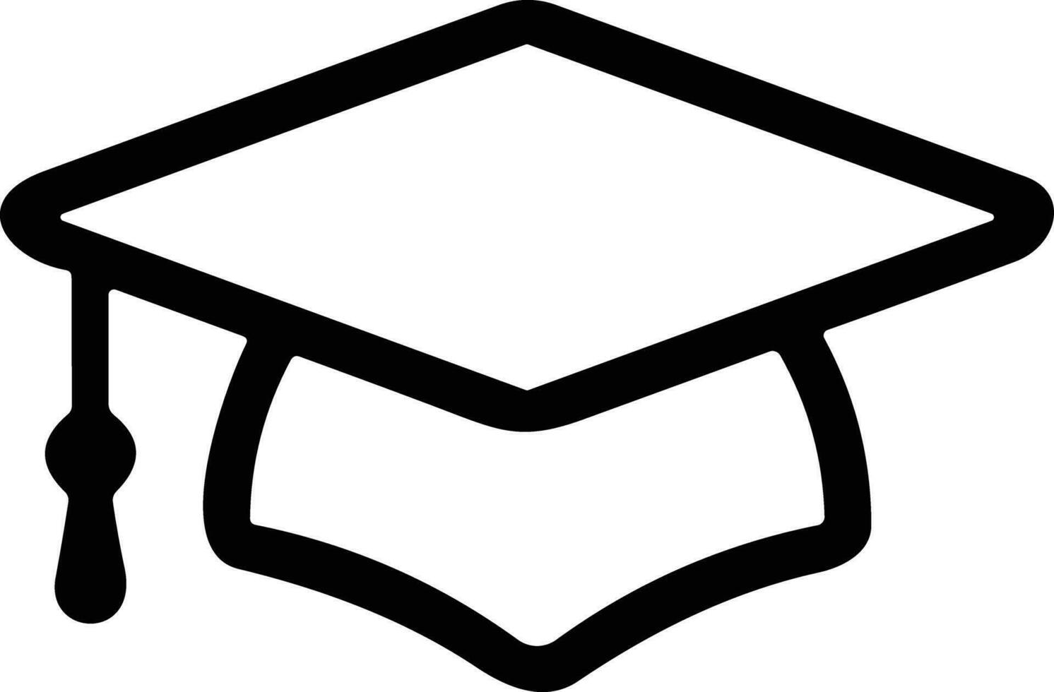 diploma uitreiking hoed pet icoon. academisch kap. diploma uitreiking leerling zwart pet en diploma voorraad vector. Universiteit of college zwart pet vector