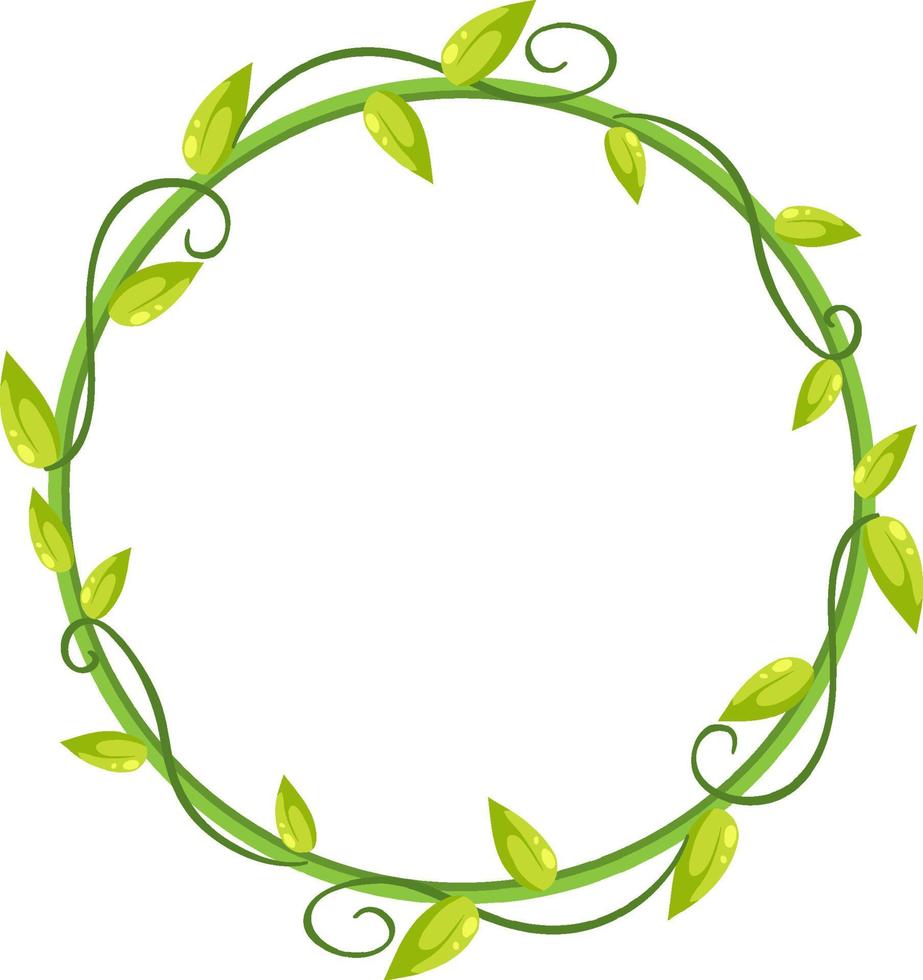 eenvoudige planten en bladeren frame banner vector