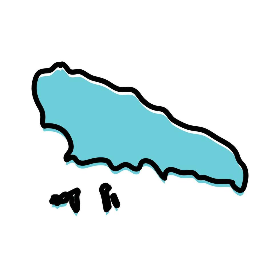 moheli eiland van comoron kaart ontwerp vector