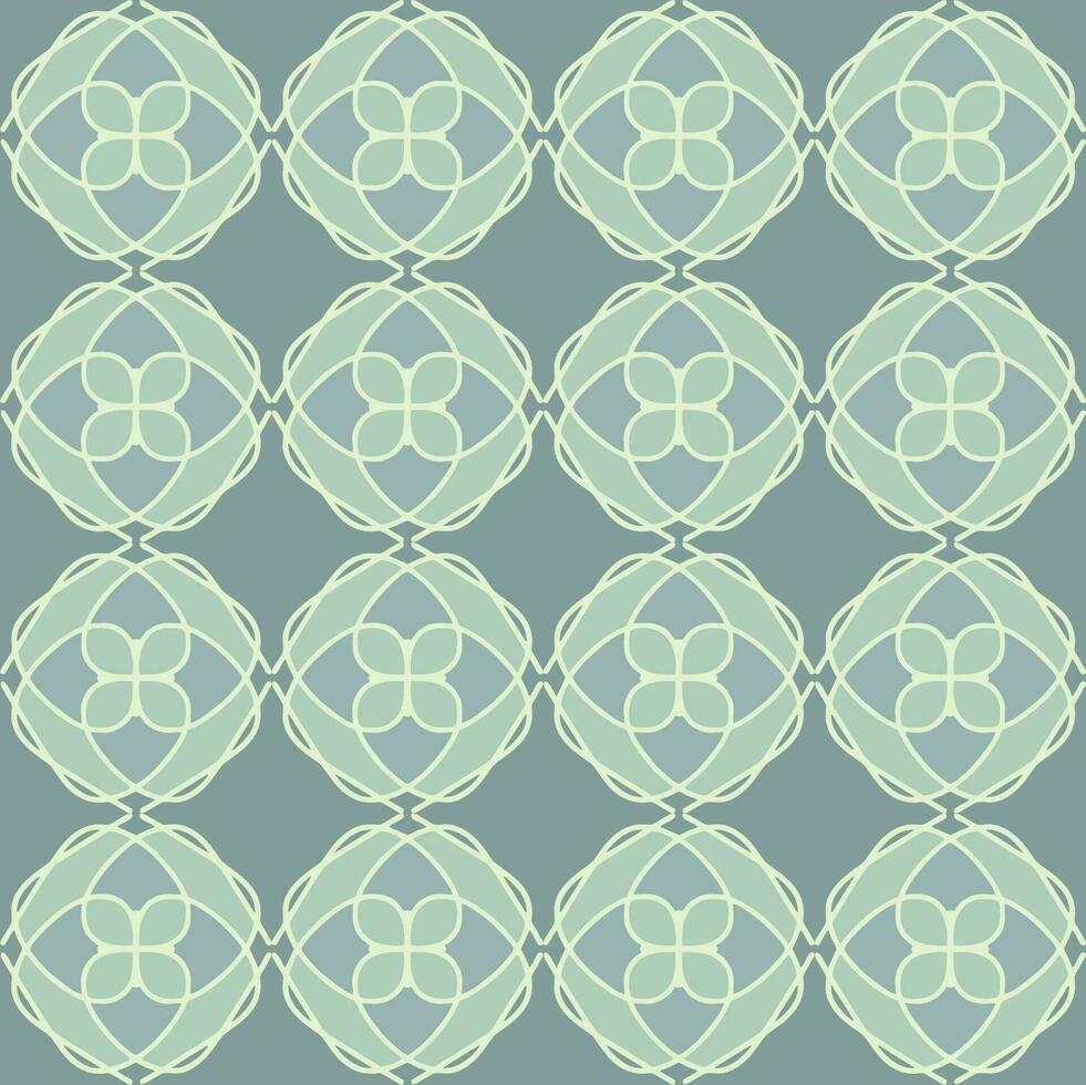 blauw turkoois aqua menthe wijnoogst bloemen interieur naadloos vlak ontwerp achtergrond vector illustratie