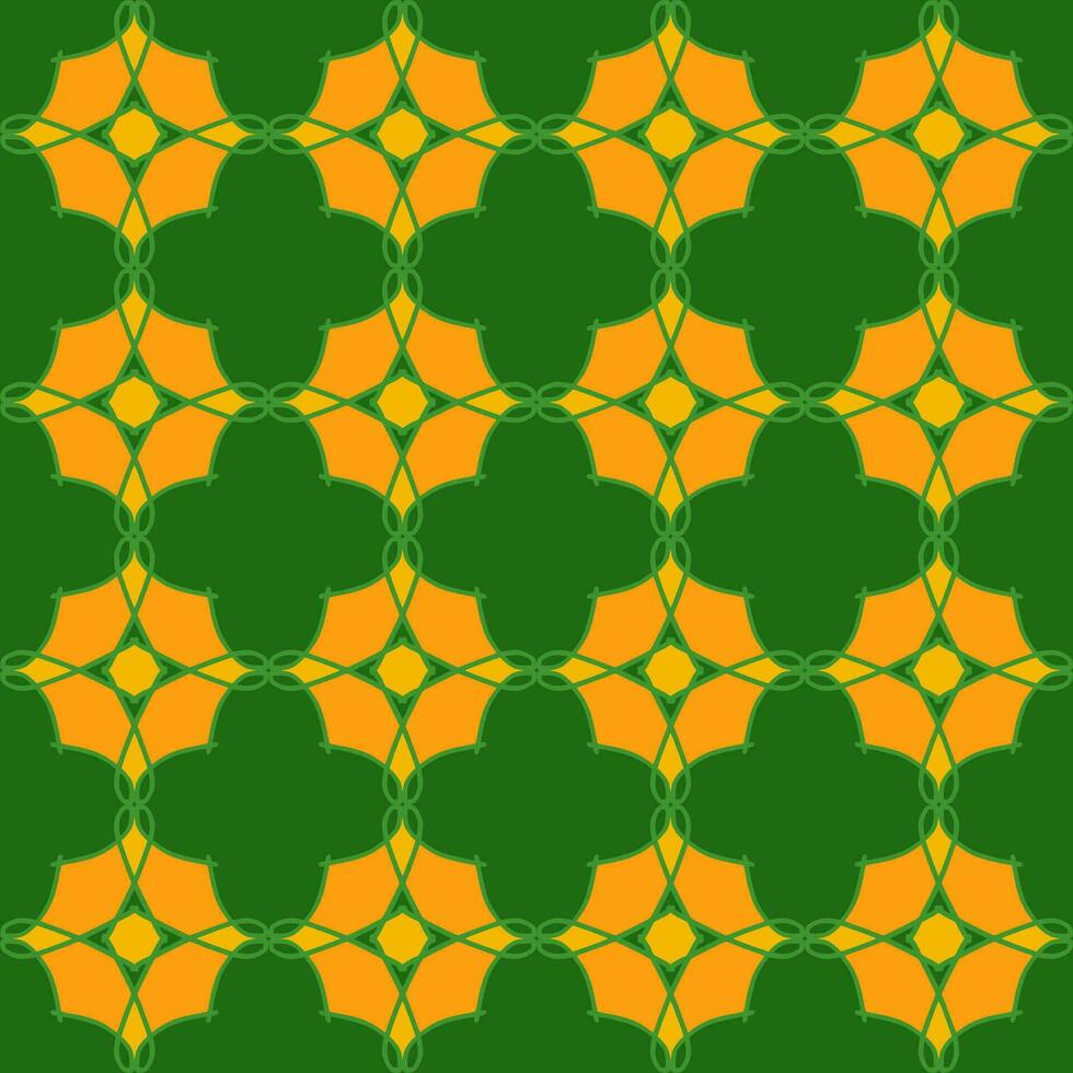 geel licht zonnig groen munt olijf- Woud mandala naadloos patroon bloemen creatief ontwerp achtergrond vector illustratie