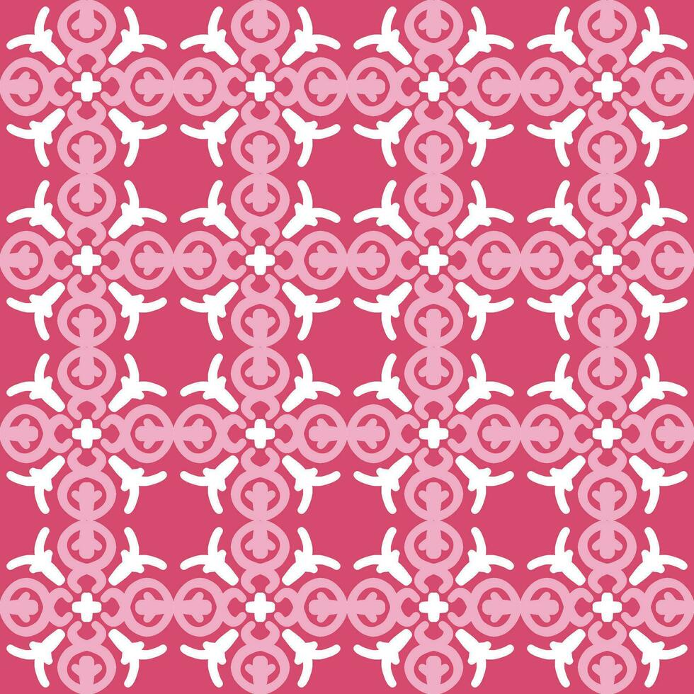 rood magenta paars roze mandala kunst naadloos patroon bloemen creatief ontwerp achtergrond vector illustratie