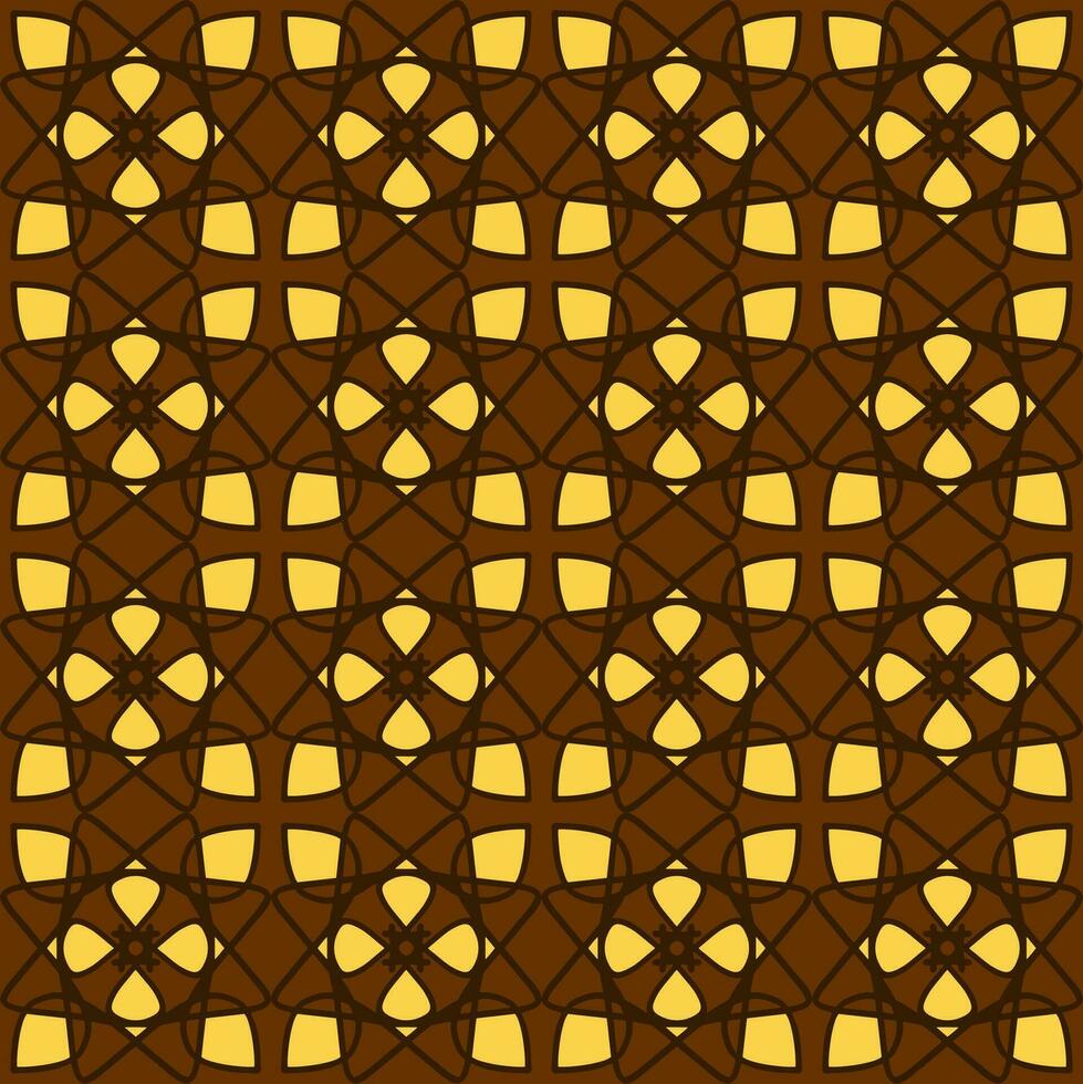 naadloos patroon geel licht zacht bruin mandala bloemen vlak ontwerp vector illustratie cultuur wijnoogst kleur achtergrond interieur