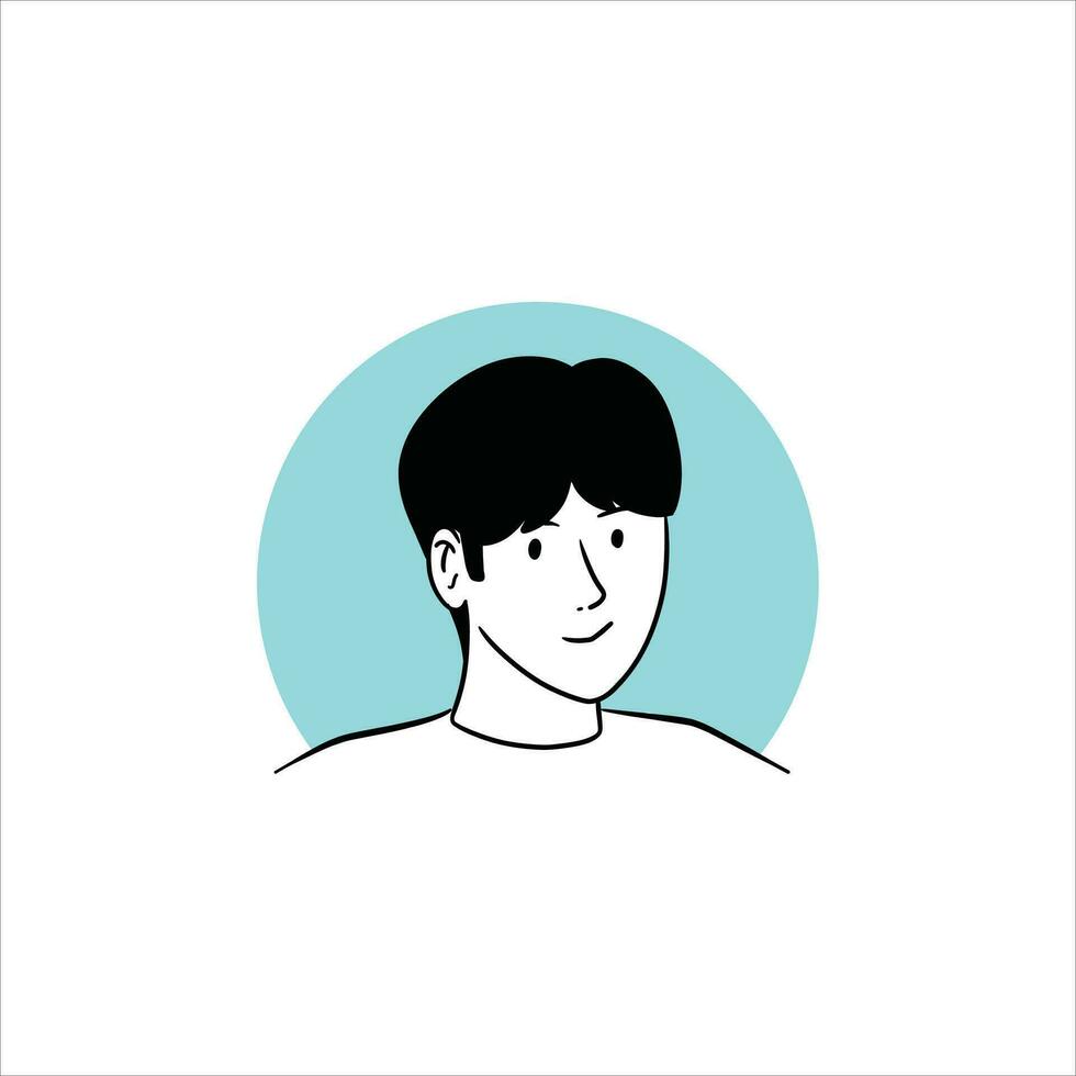 jeugd avatar karakter. gemakkelijk vector illustratie