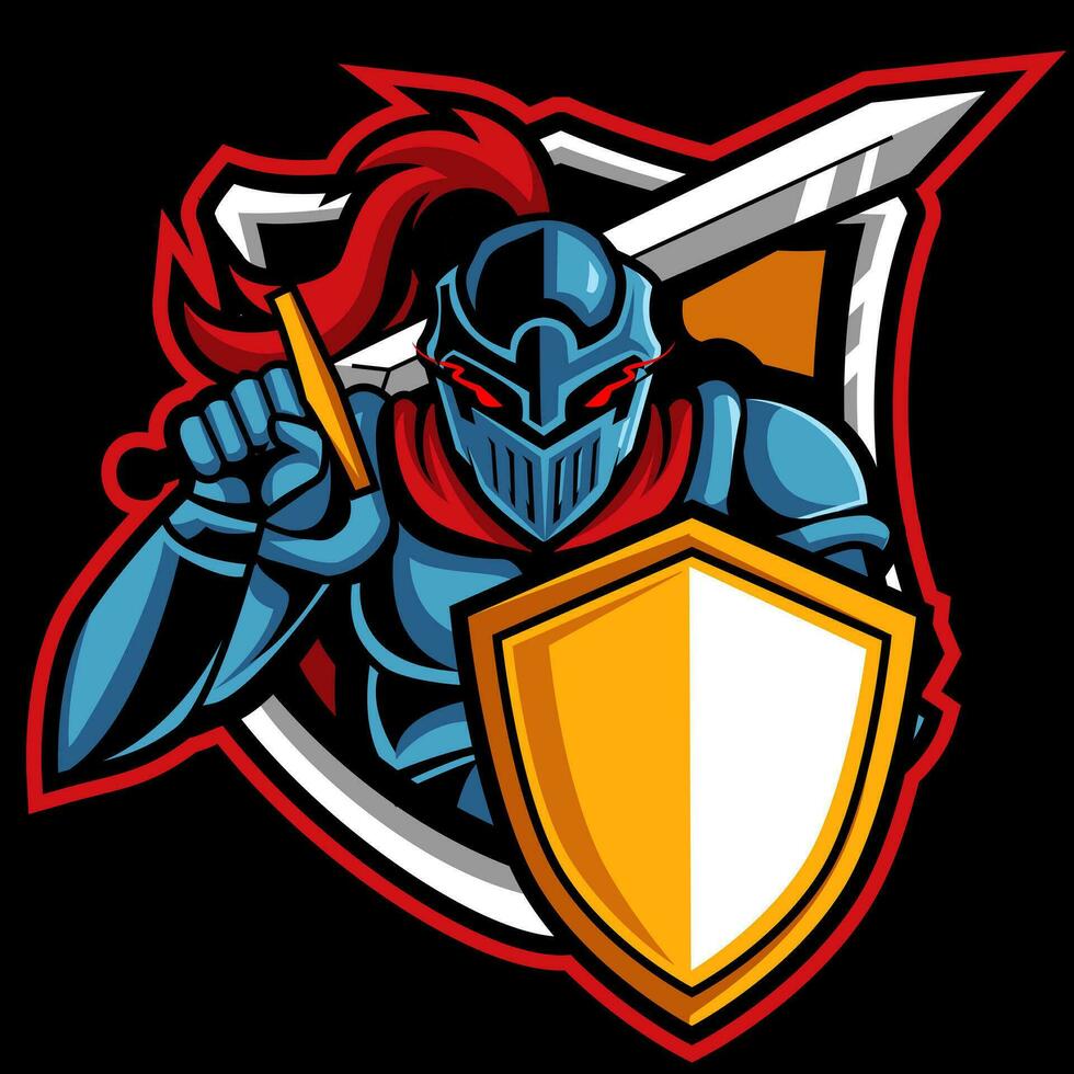 modern professioneel ridders logo ontwerp vector