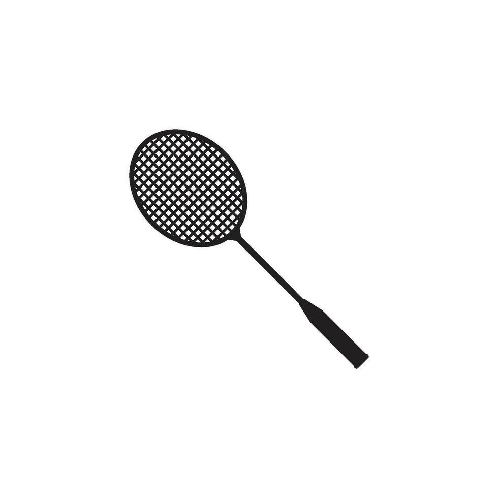 badminton racket icoon vector