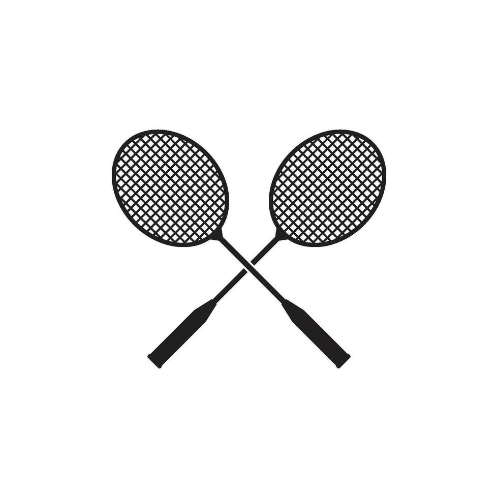 badminton racket icoon vector