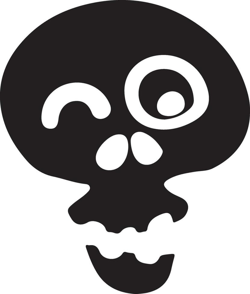 schedel logo ontwerp vector