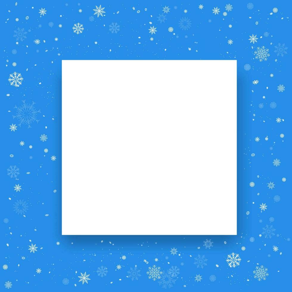 Kerstmis vallend sneeuw strip papier gescheurd sjabloon vector