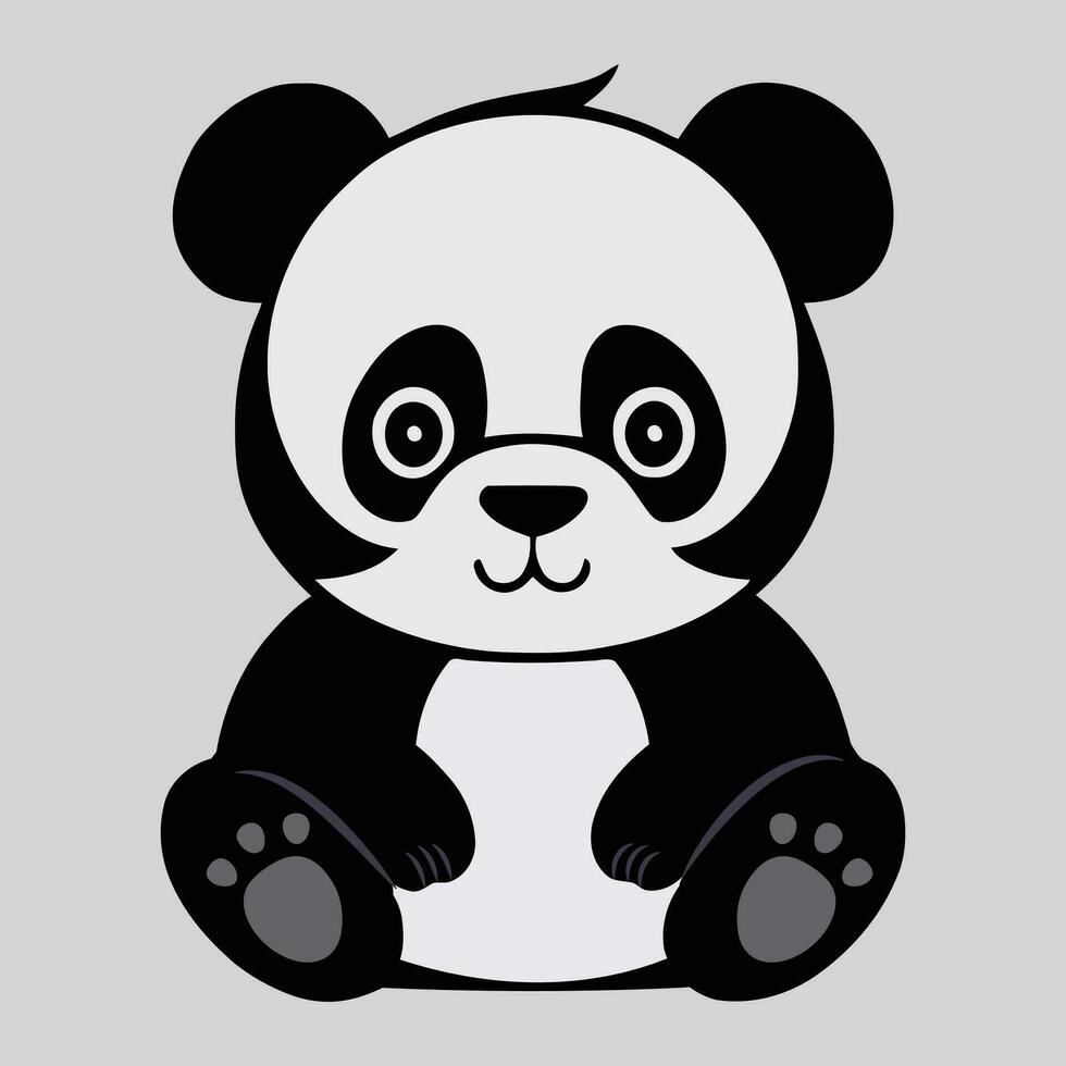 aanbiddelijk panda vector, perfect voor ontwerp projecten vector