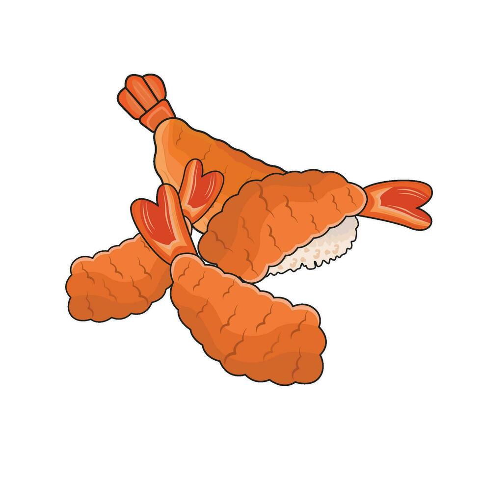 illustratie van tempura vector