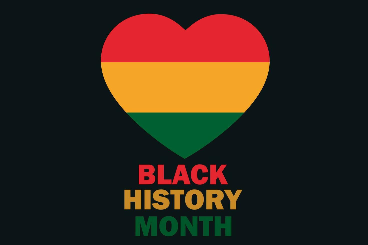 zwart geschiedenis maand. Afrikaanse Amerikaans geschiedenis maand viering. abstract rood, geel, groen kleur vlag Aan zwart papier achtergrond vector