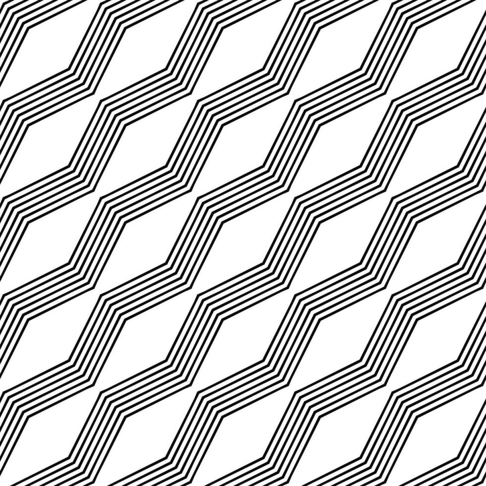 monochroom naadloos hoekig zigzag lijn patroon ontwerp vector