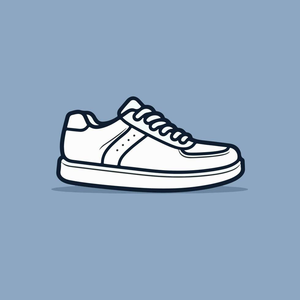 Mens schoenen. Oxford schoenen. sport rennen schoenen. unisex mode icoon illustratie vector