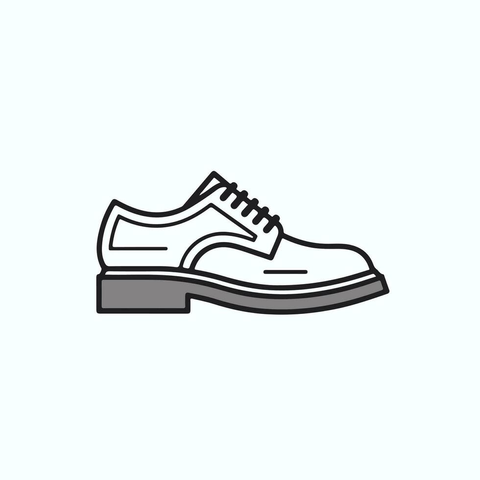 Mens schoenen. Oxford schoenen. sport rennen schoenen. unisex mode icoon illustratie vector