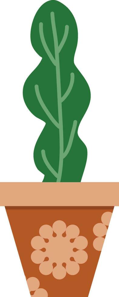 bloem pot illustratie met tropisch en cactus ontwerp voor ontwerpen vector