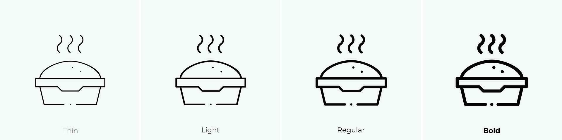 huisdier voedsel icoon. dun, licht, regelmatig en stoutmoedig stijl ontwerp geïsoleerd Aan wit achtergrond vector