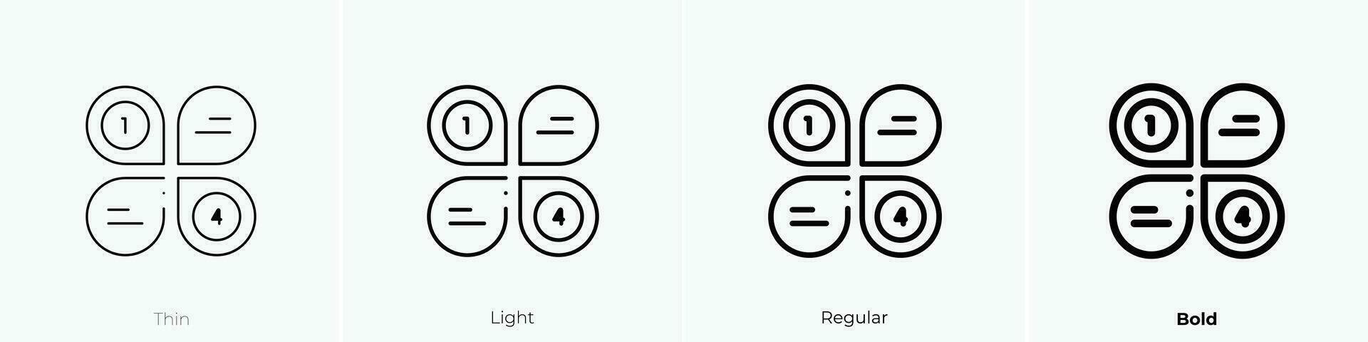 bloemblaadjes icoon. dun, licht, regelmatig en stoutmoedig stijl ontwerp geïsoleerd Aan wit achtergrond vector