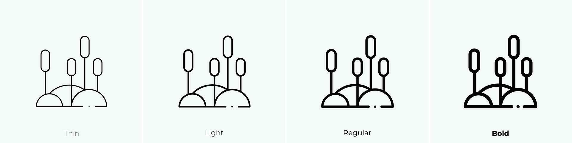 papyrus icoon. dun, licht, regelmatig en stoutmoedig stijl ontwerp geïsoleerd Aan wit achtergrond vector