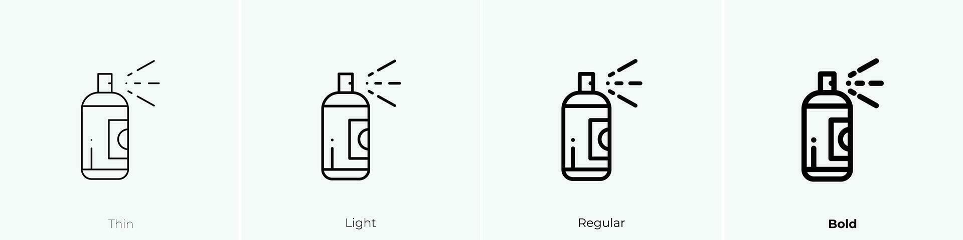 verf icoon. dun, licht, regelmatig en stoutmoedig stijl ontwerp geïsoleerd Aan wit achtergrond vector