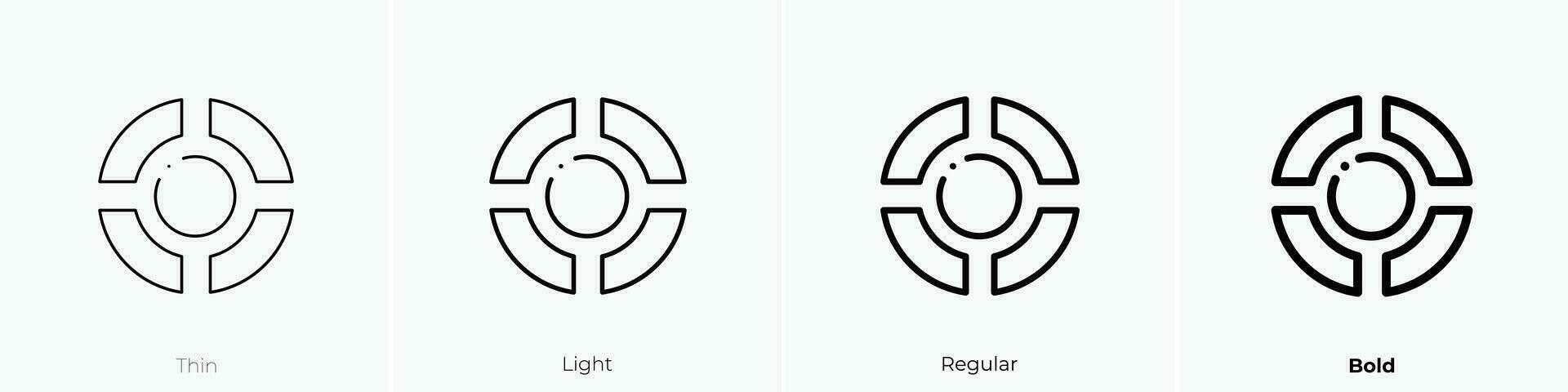 taart tabel icoon. dun, licht, regelmatig en stoutmoedig stijl ontwerp geïsoleerd Aan wit achtergrond vector