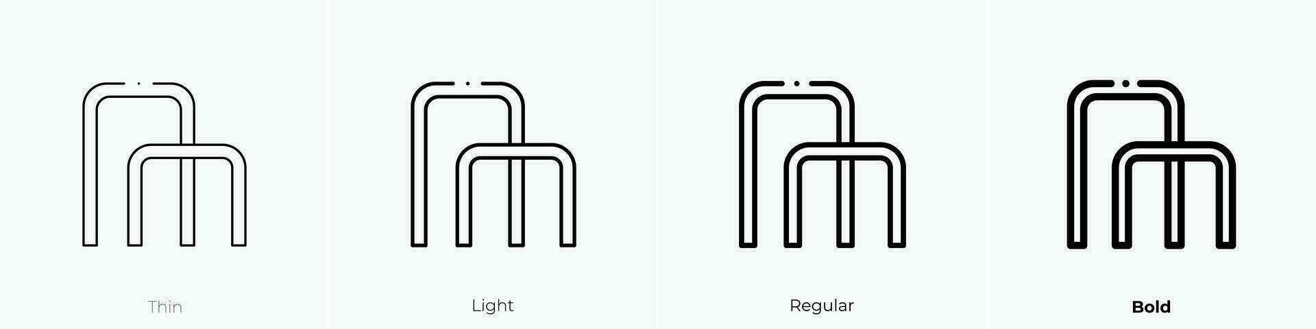 speelplaats icoon. dun, licht, regelmatig en stoutmoedig stijl ontwerp geïsoleerd Aan wit achtergrond vector