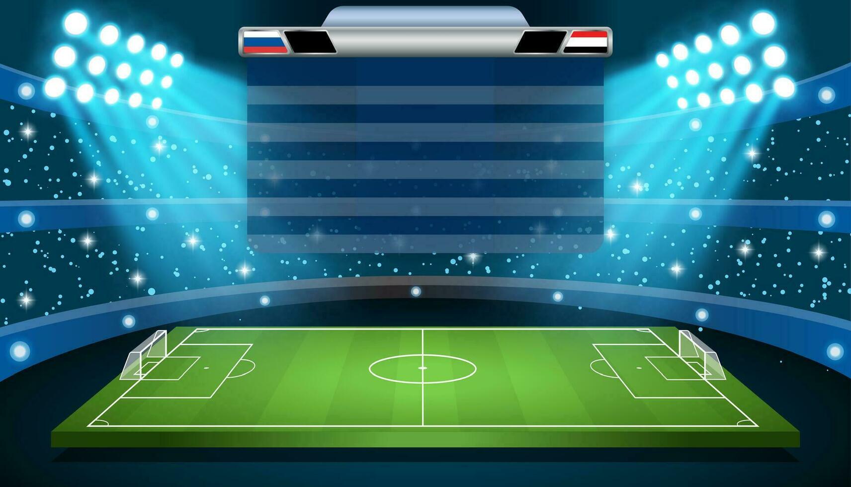 voetbal Amerikaans voetbal stadion spotlight vector