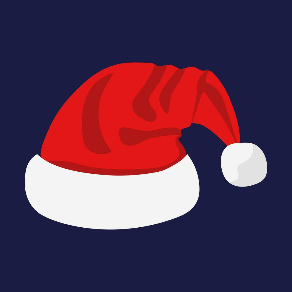 de kerstman claus rood hoed vector