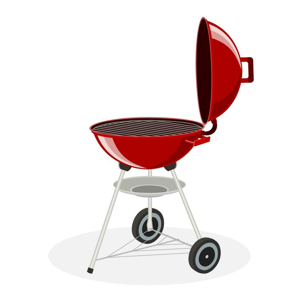 ronde barbecue rooster vector