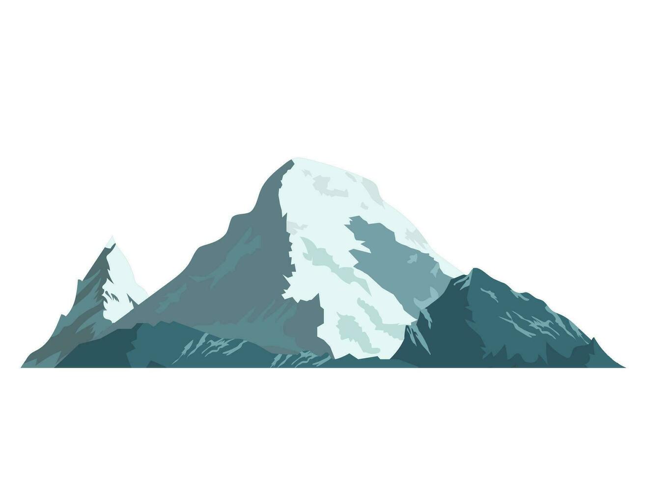 ijs berg gedekt met sneeuw. vector