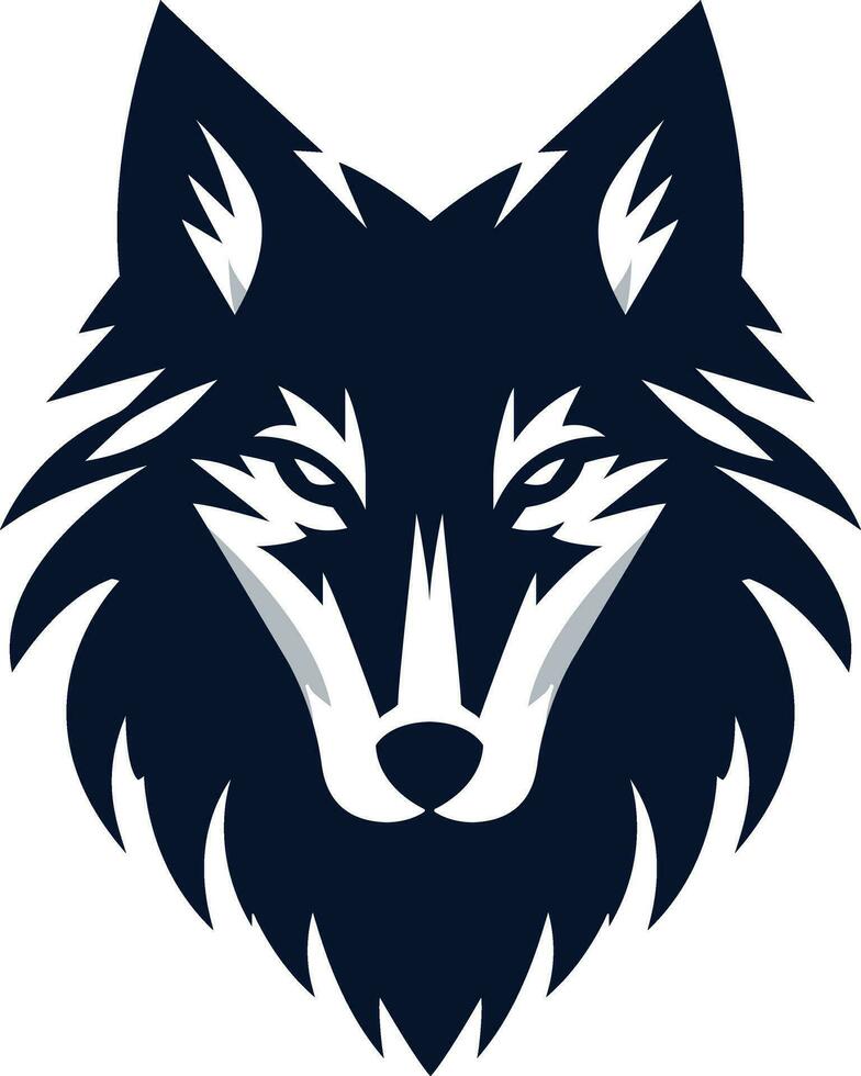 wolf gezicht vector