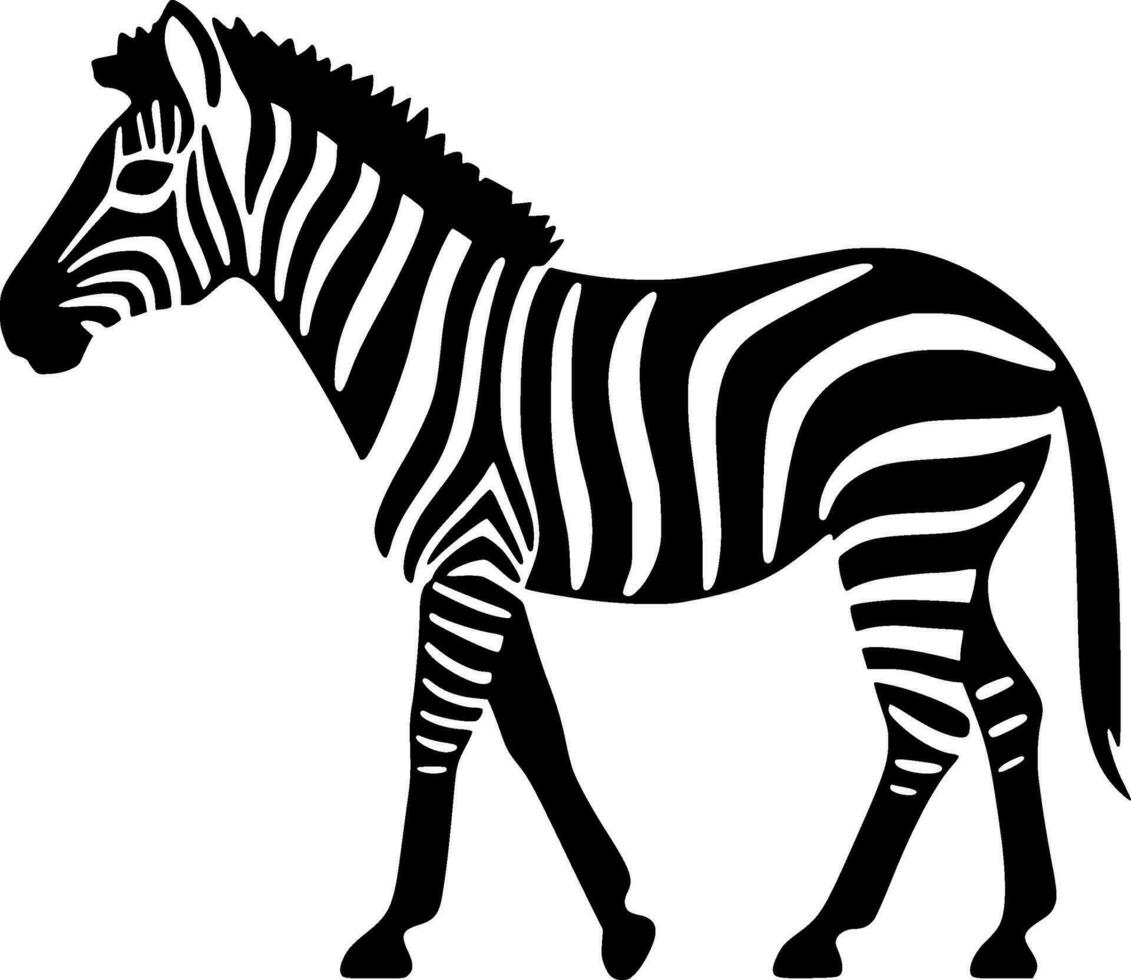 zebra - hoog kwaliteit vector logo - vector illustratie ideaal voor t-shirt grafisch