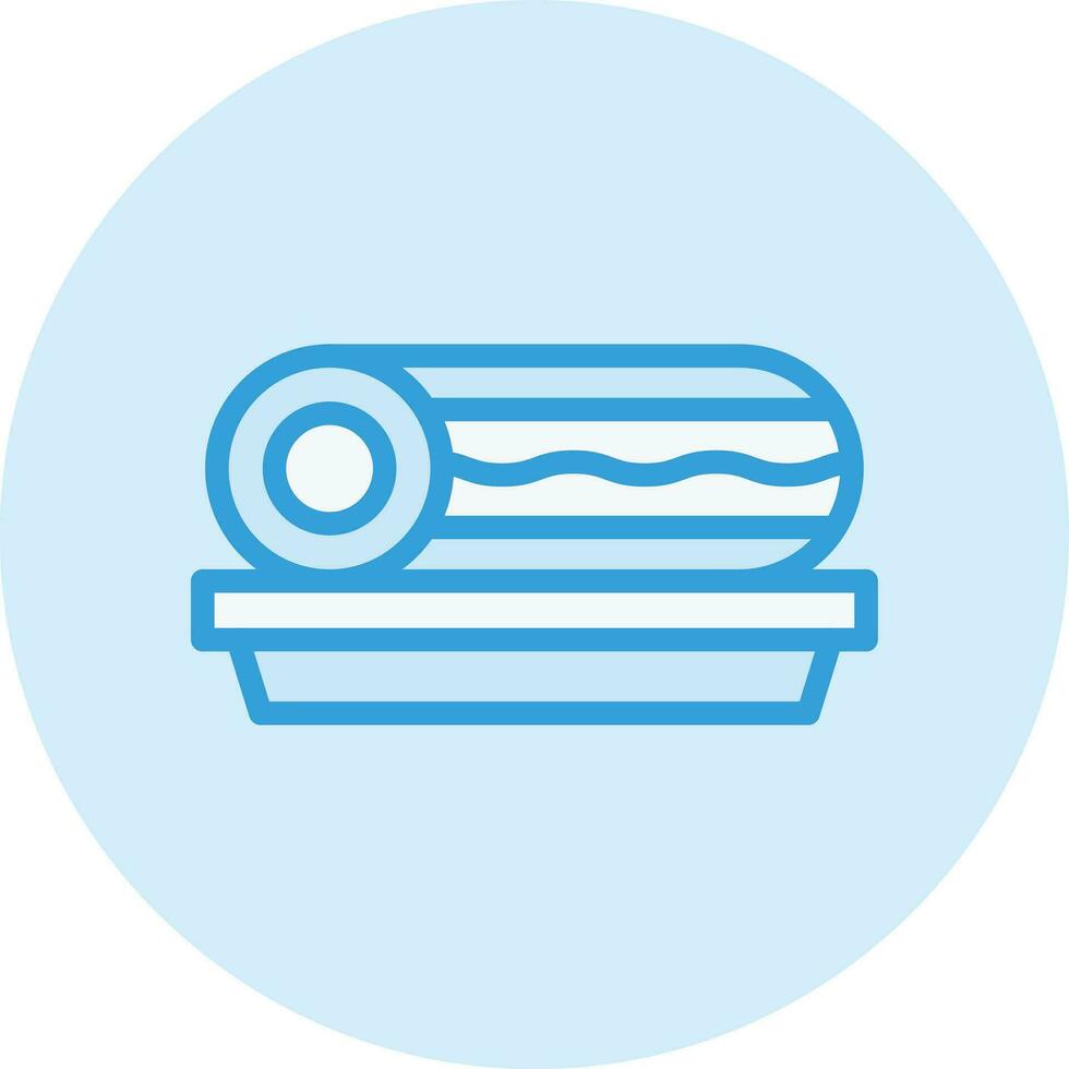 roll cake vector pictogram ontwerp illustratie