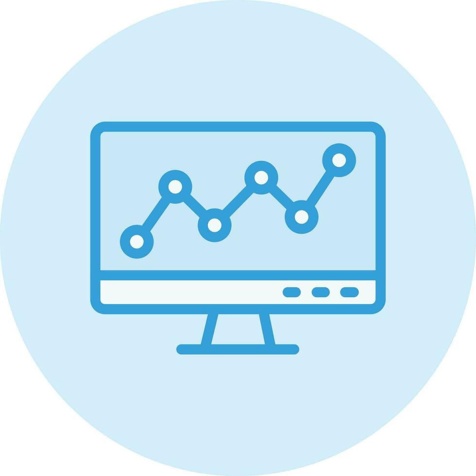 lijndiagram vector pictogram ontwerp illustratie